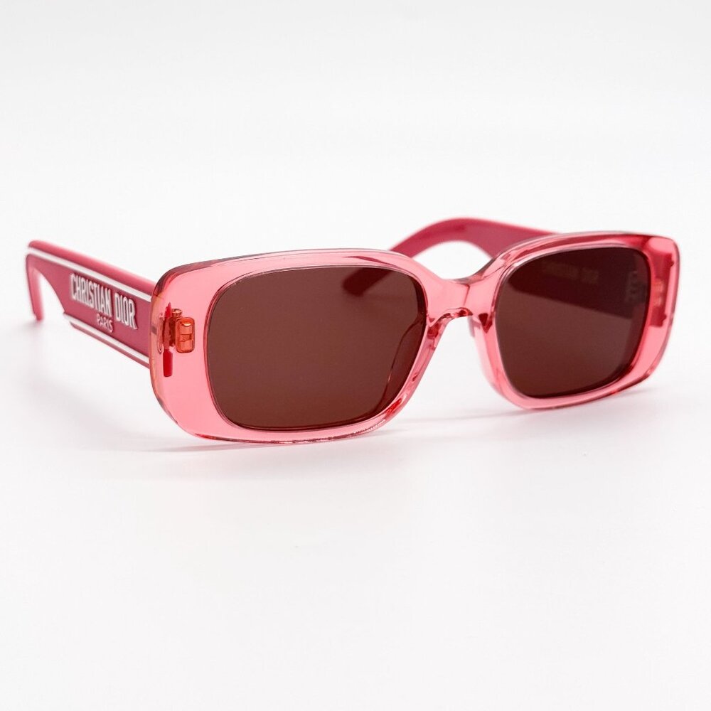 NEW DIOR SUNGLASSES, DIOR WILDIOR S2U 73D0 PINK SQUARE WOMEN SUNGLASSES DIOR - Picture 9 of 12